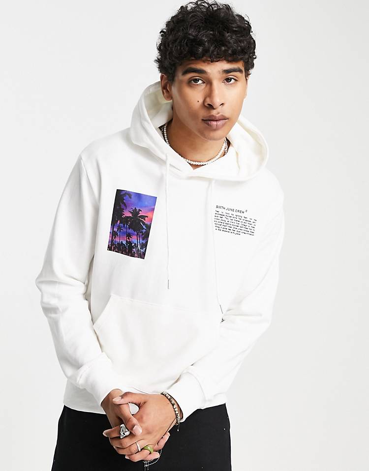 Sixth June hoodie in white